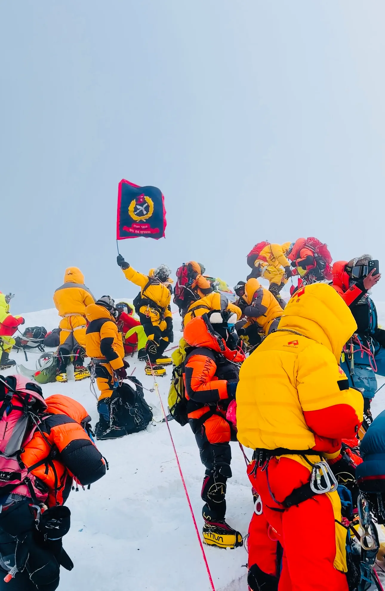 Nepal Police Flag Unfurled at Summit