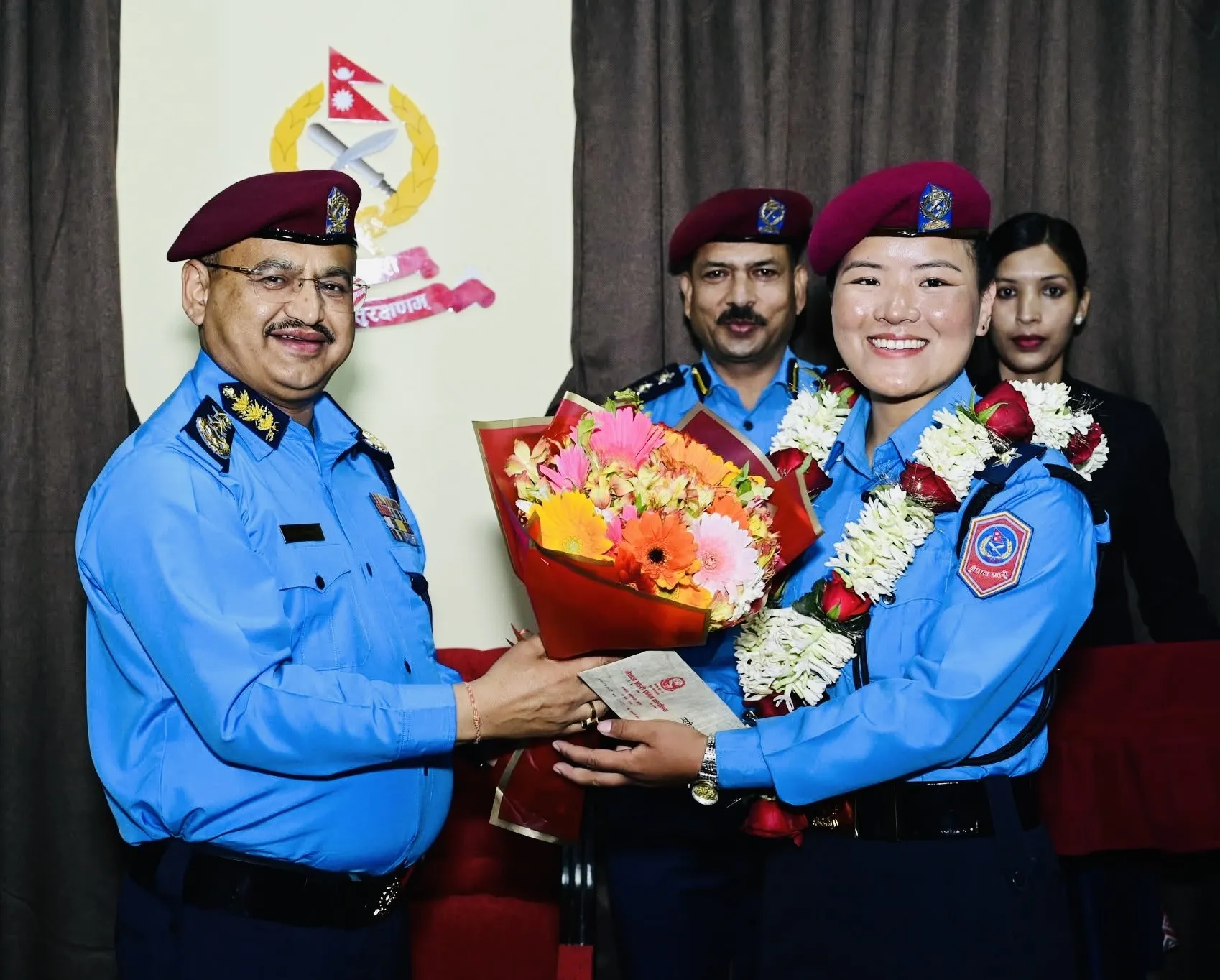UNITE Campaign Banner Handover by IGP Deepak Thapa